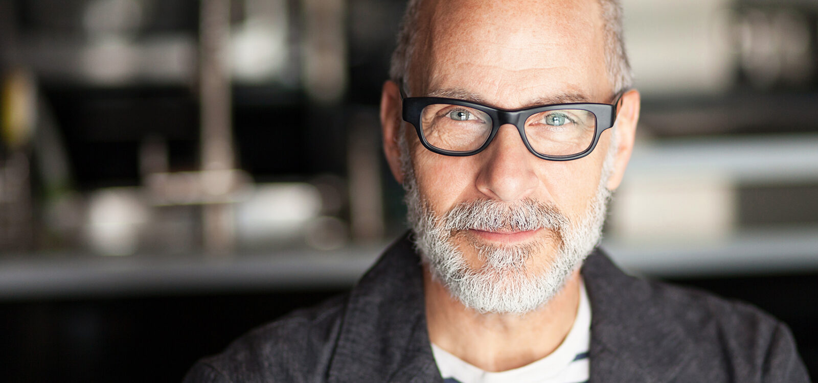 Portrait Of A Senior Man Looking At The Camera. He’s confident