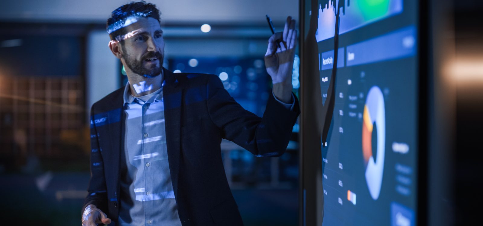 Conference Business Meeting Presentation: CEO Businessman Shows