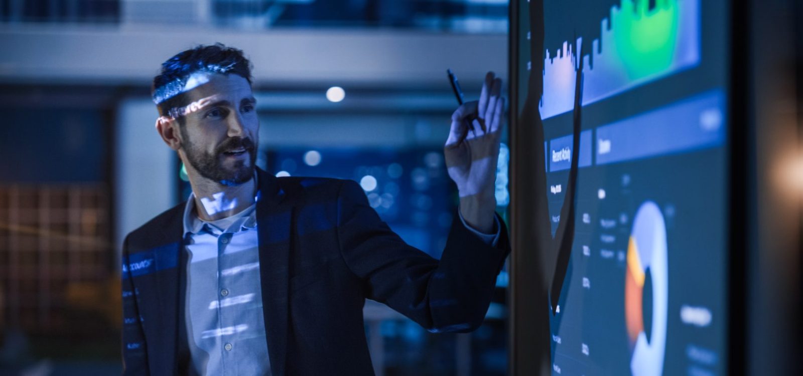 Conference Business Meeting Presentation: CEO Businessman Shows